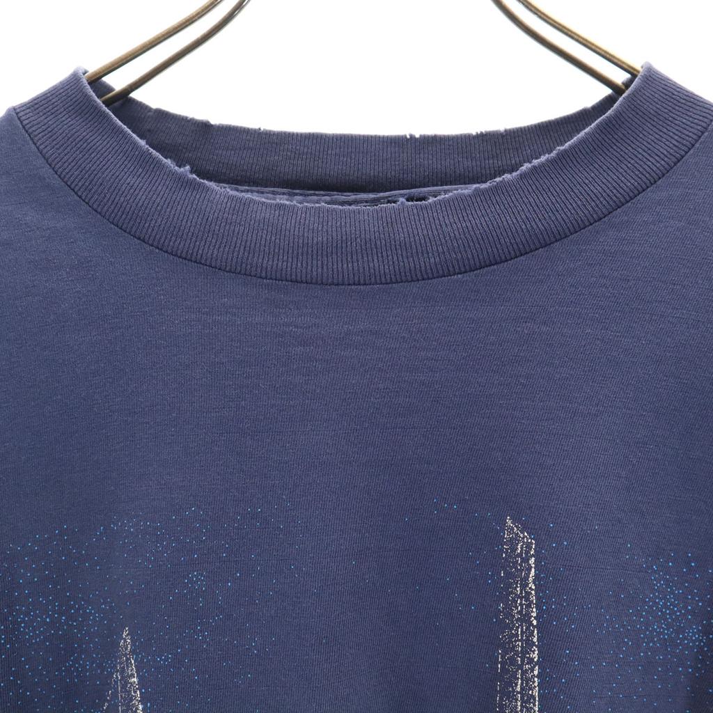 Vintage 80s F14 BLACKBIRD Tomcat Fighter Short Sleeve Double-sided Printing T-shirt Men's Used