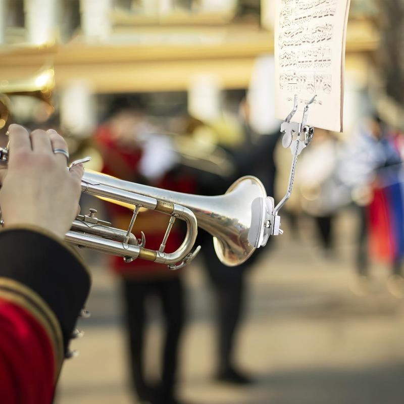 Kleiner Posaunen-Notenclip Silberhalter Geeignet für Musiker, Allgemeines Instrumentenzubehör ist praktisch und praktisch