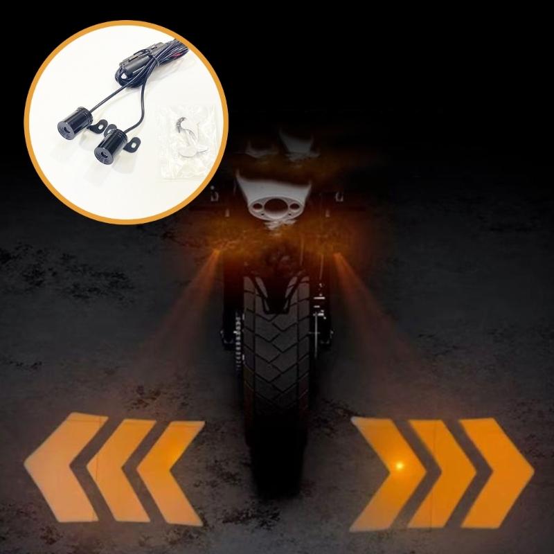 Motorrad LED Unterboden Projektionslicht 2 Stück Geeignet für auffällige und sichere Nachtfahrten Verbessert das Aussehen Ihres Motorrads