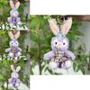 Adorable Starry Rabbit Plush Toy Keychain Soft Decorative Doll Gift For Kids