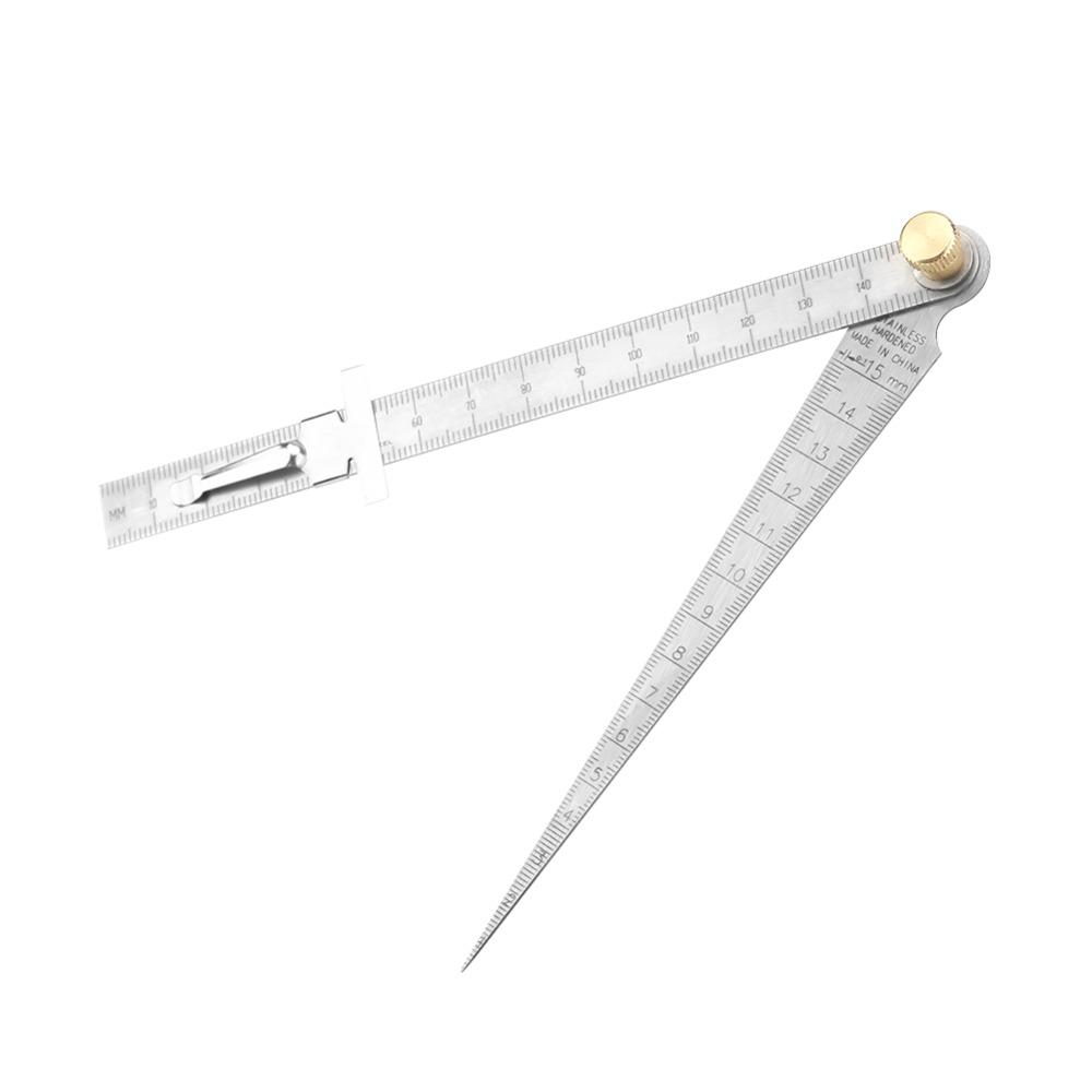Stainless Steel Depth Ruler High-Precision Wedge Feeler Gauge Taper Gap Gauge  Welding Inspection