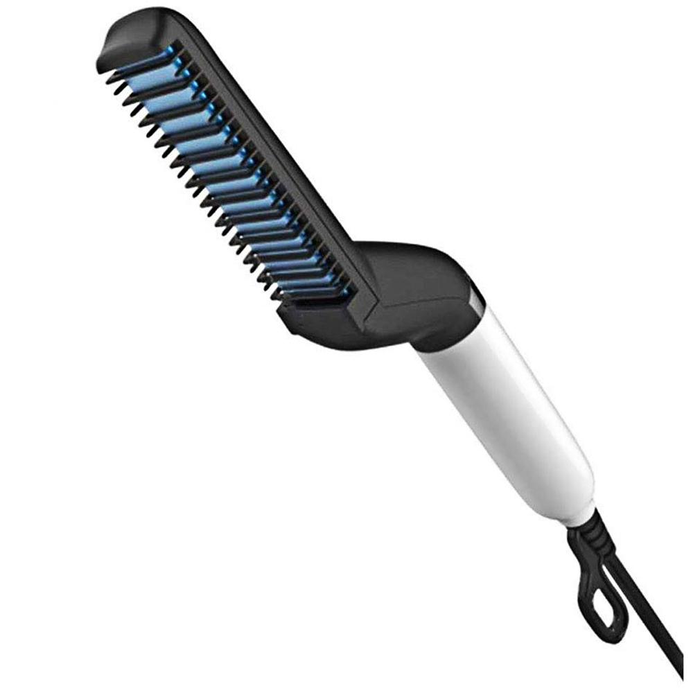 

Мужской выпрямитель для бороды, многофункциональный выпрямитель для волос, керамическая щипцы для завивки волос, горячая расческа для волос, разглаживающая щетка для волос, инструменты UK