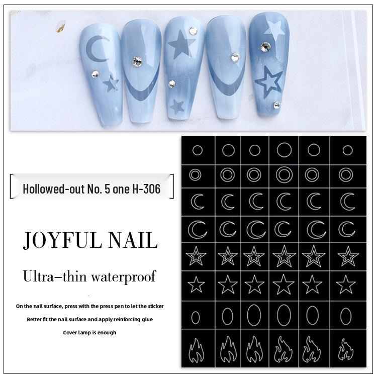 

Nail Art Stencils: Heart & Starry Sky Ombre Decals