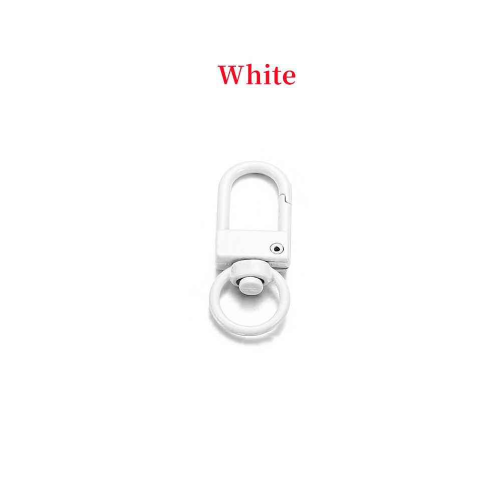 10pcs/lot 12*33mm Dog Buckle Zinc Alloy Bag Hook Buckle Key Ring Connectors For DIY Jewelry Making Supplies