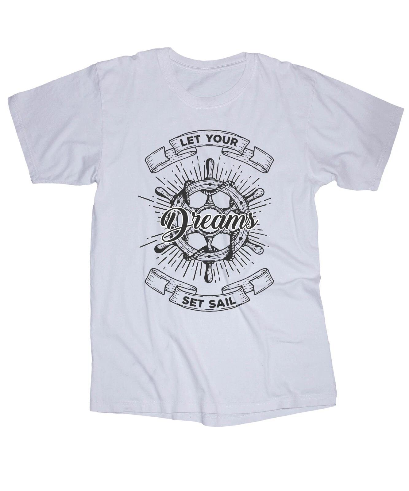 Nautical Yacht Marina Sailboat Boating Anchor Ocean Sayings white T-shirt S