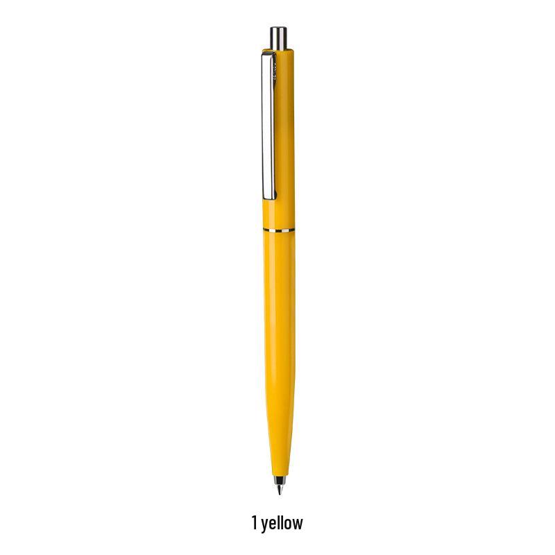 Three-Pack Retro Push-Button Pens: Slim Barrel, Neutral Colors, Logo Customizable; Ideal for Students, Offices, and Promotions.