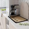 Matten Kaffee Super Saugfähig Abflussmatte Küche Badezimmer Wasserhahn Arbeitsplatte Saugfähige Matte Kaffeemaschine Glas Bar Matte Gummi