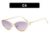 Triangular Cat Eye Sunglasses Hollow High-End Personalized Sunglasses Trendy Metal Sunglasses