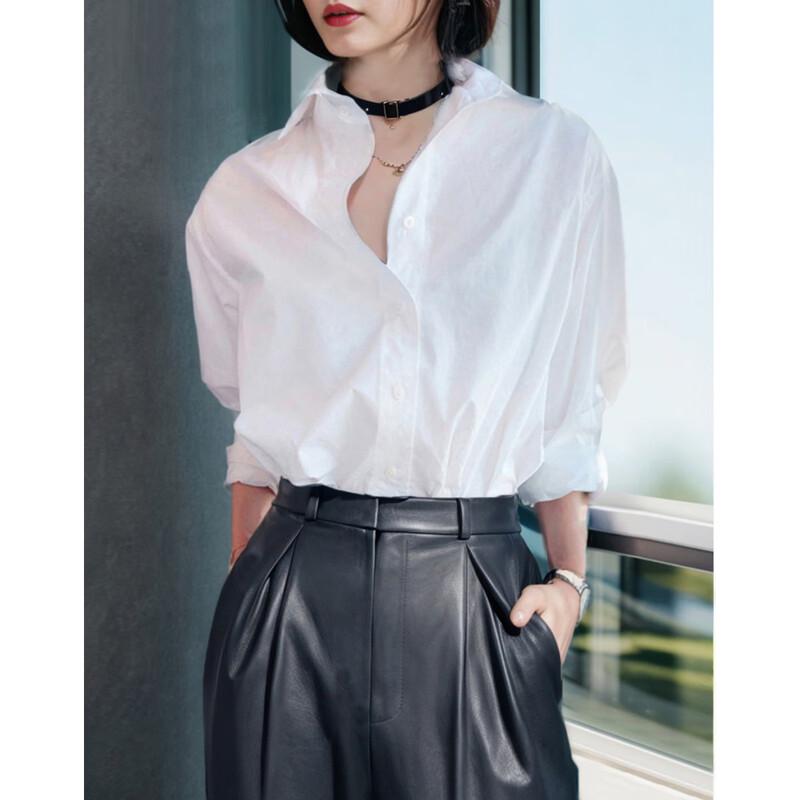 Женская хлопковая рубашка Demana с лацканами, осенняя XL