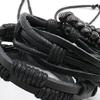Pack of 4 Punk Styles Leather Bracelets With Metal Studs Braided Designs Adjustable Closure for Men Women Gift Set