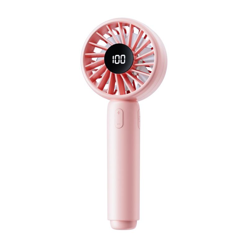 Handheld Fan with Smart Digital Display 100-Speed USB Rechargeable-Essential for Outdoor Activities Perfect Gift