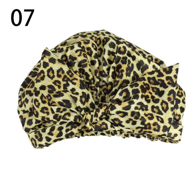 Waterproof Shower Cap Double Layers Bath Cap Adjustable Elastic Band Shower Cap For Women Long Thick Hair CDN