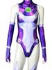 Starfire Teen Cos Titans Süper Kahraman Tulum Zentai Bodysuit Cadılar Bayramı Anime Cosplay Kostümü Seksi Kadınlar Karnaval Parti Kıyafetleri