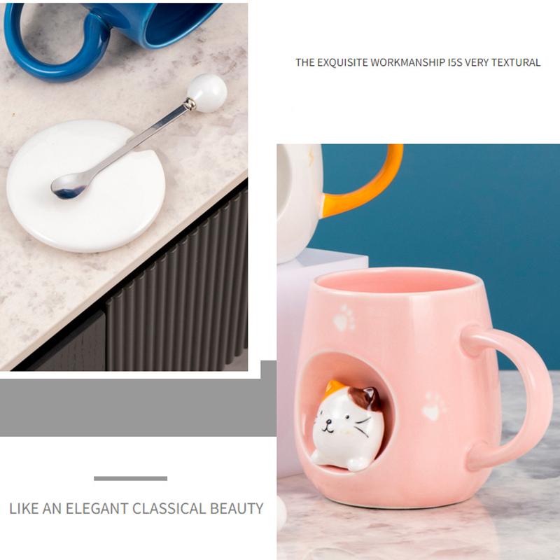 3D Stereo Mug Original Mugs Coffee Cups Cups for Coffee and Tea New Year Mugs Mug With Lid Drinkware Cup Beautiful Beer Funny