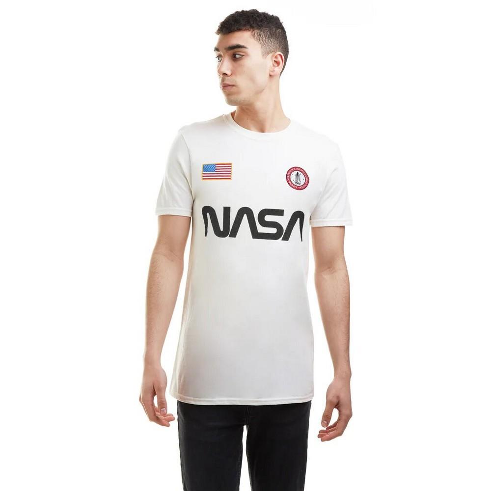 NASA Mens Badge Cotton T-Shirt