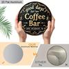 2D Flat 1pc Vintage Coffee Bar Aluminum Decoration Plaque, "Good Days Start Here" Lettering Sign, Kitchen Decor, Coffee Shop Wall Art Decor, Ideal