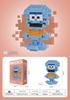 Tiny Berry Bear Nini Building Blocks - Educational Cartoon Figurine for Kids