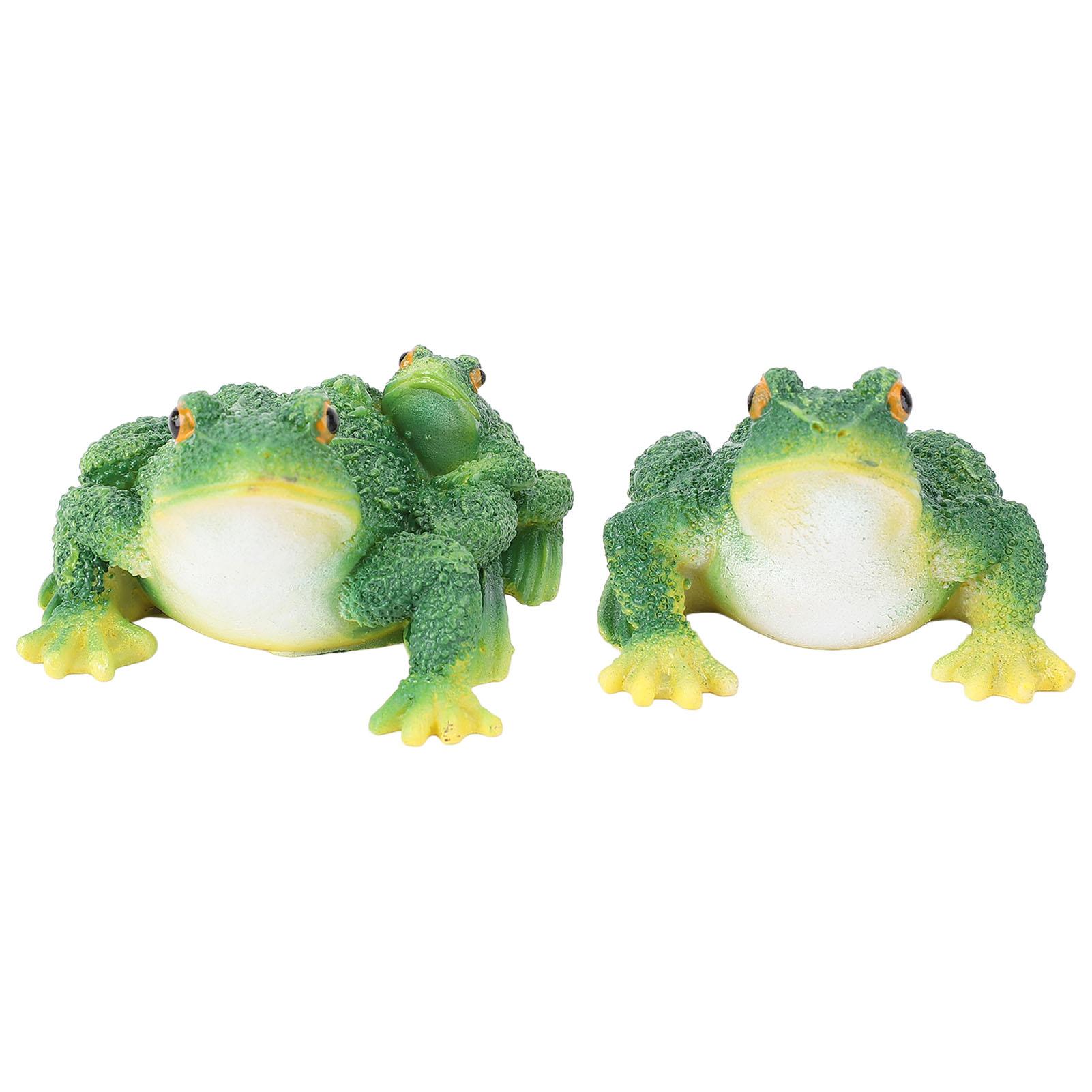 

Статуя лягушки Садовый декор Смола Погодоустойчивая Уличная фигурка лягушки Газонное украшение для помещения и улицы 1 Pair