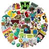 Game Minecraft 50pcs Stickers Pvc Waterproof Lapyop Bike Luggage Suitcase Decals
