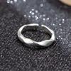 Simplicity Mobius Ringöffnung Verstellbarer Fingerring für Männer und Frauen Paarringe Verlobungsschmuck Zubehör Geschenk