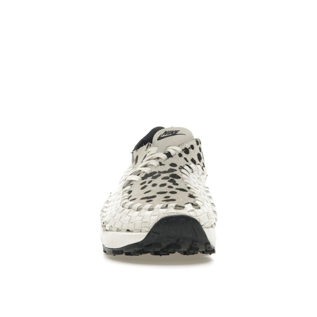 Nike Air Footscape Woven White Cow Print Women Sneakers Cream Sail Black FB1959-102
