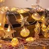 3M 20 LED Nautical Theme Ocean Beach String Lights Seahorse Sea Turtle Starfish Shell Fairy Light Christmas Garland Light