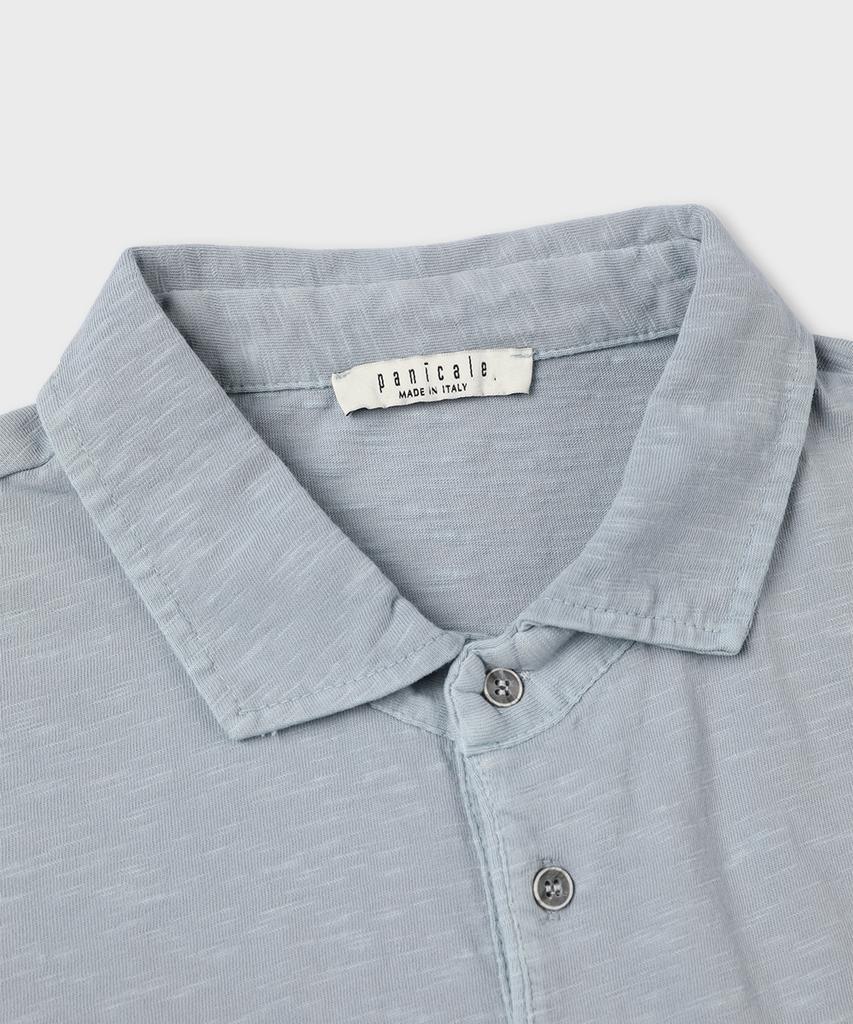 PANICALE Garment-Dyed Pastel Collared T-Shirt 2 Colors