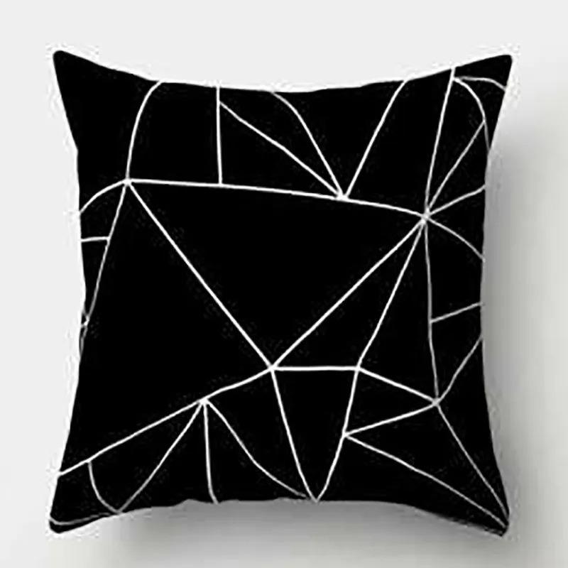Alphabet Arrow Black and White Decorative Pillowcase Car Ornaments Office Living Room Sofa Home Pillowcase