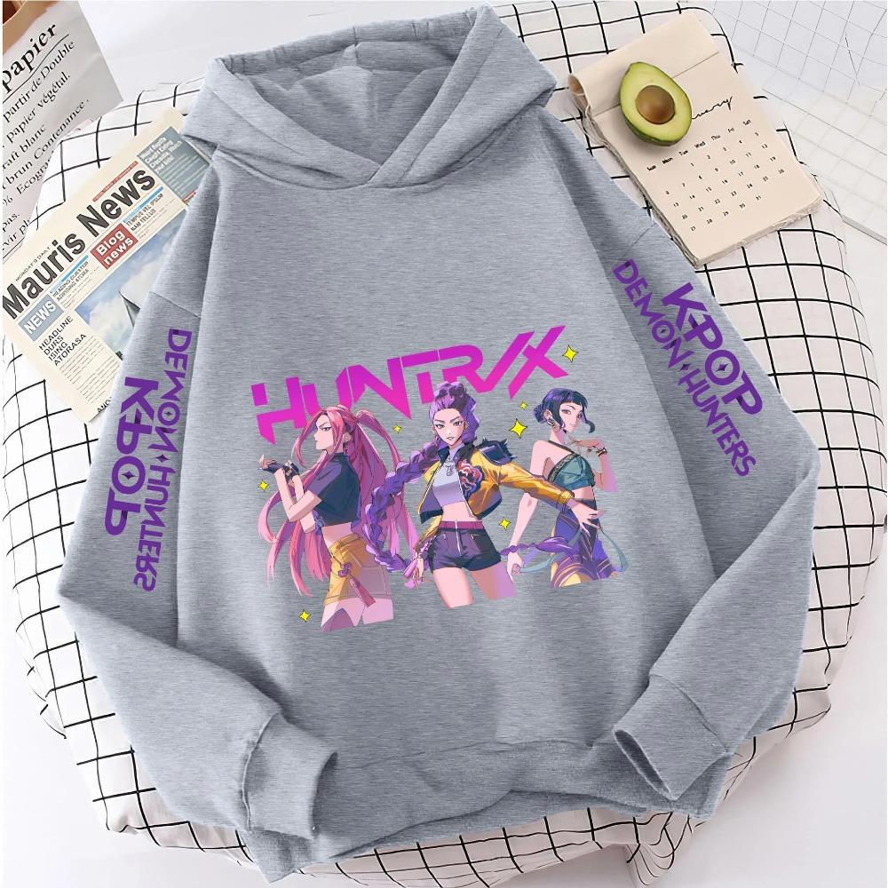 Mote Casual Hettegensere K-Pop Demon Hunters Genser Barneantrekk Gave KPop Demon Hunters Hettegensere Baby Jente Gutt Klær