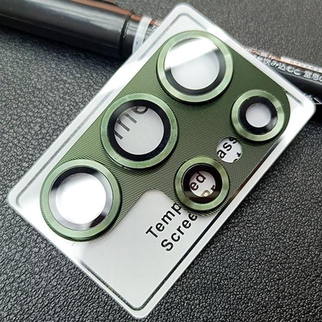 

S23ultra металлический полный защитный объектив камеры для Samsung Galaxy S24 S23 Ultra S23+ S23 Plus защитный объектив крышка закаленное стекло S23 Ultra зелёный