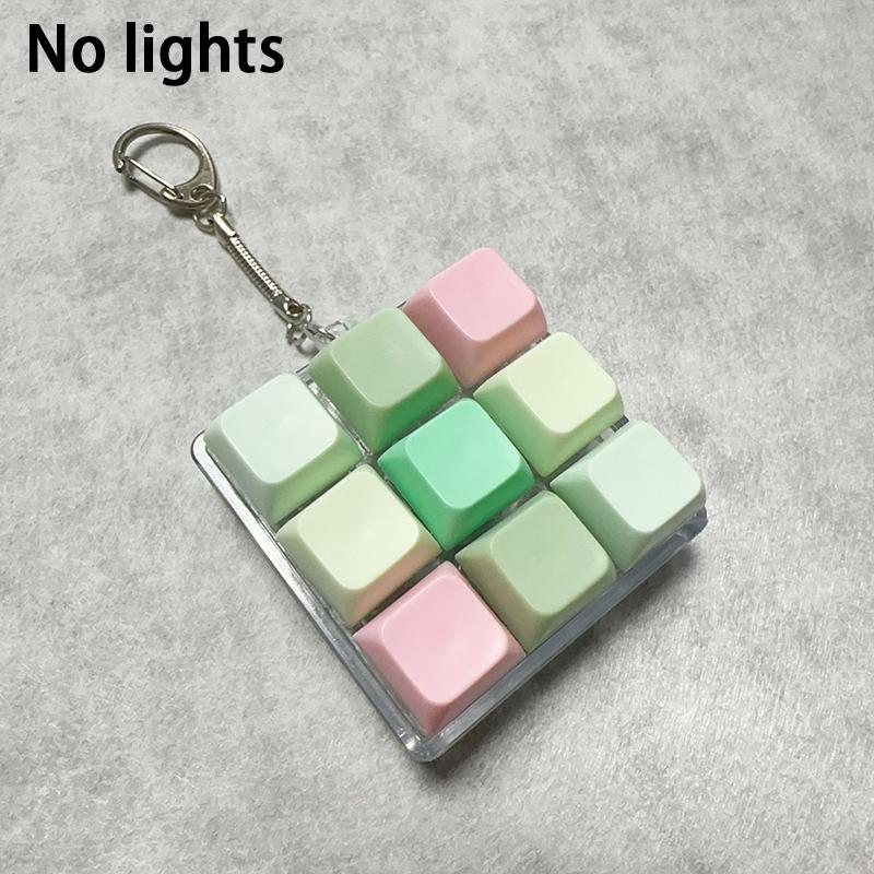 4/5/9 Keys Mechanical Keyboard Axis Tester Button Keycap Keychain Keyboard Keychain Toy Finger Keyboard Caps Toy