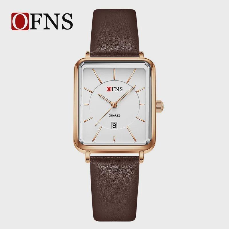 

Top Brand Luxury Gold Women Watches Fashion Women s Watch Simple Leather Strap Calendar Waterproof Quartz Clock рожевий колір золота/коричневий