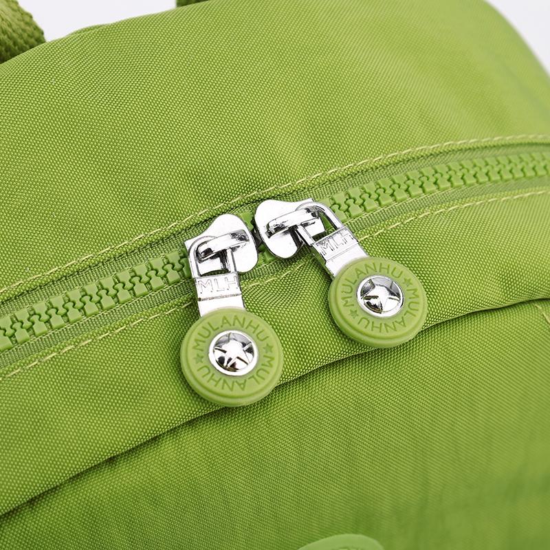 Damen Rucksack Nylon Studenten Schultasche Leicht Einfarbig Reise Rucksack