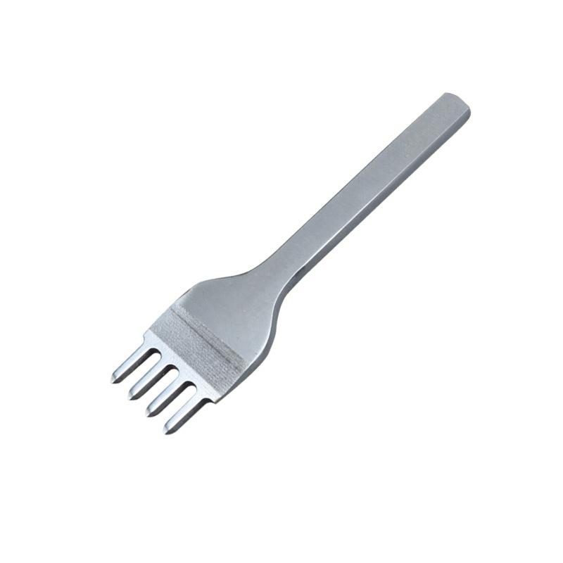 White Steel Diamond Awl Punching & Stitching Tool Set for Leather