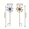 Peacock Tail Wind Spinner Garden Stake,metal Outdoor Wind Sculpture,yard Lawn Art Ornament,garden Landscape Decor and Creative Gardening Gift