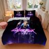 3Pcs Cyberpunk Future City Bedding Sets For All Sizes New 3D Printed Bed Cover Comforter Duvet Cover Pillowcase Bedroom Decoration