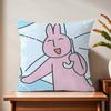 My ffriend PPink RRabbit cushion cover For Pillow Printing Sofa Decoration Home Car Room Coffee Shop Office Nordic Simplicity