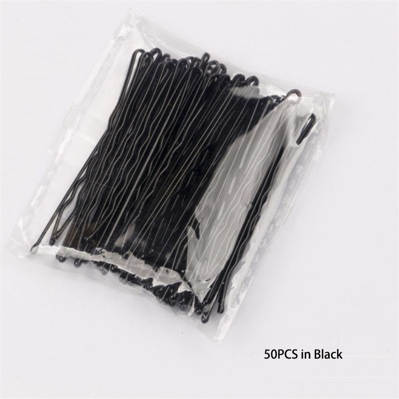 100/50pc 50/60mm Hair Pin And Clips U Shape For Headpiece Women Girls Hairpins Accessories Bride Wedding Head Jewelry Decoration