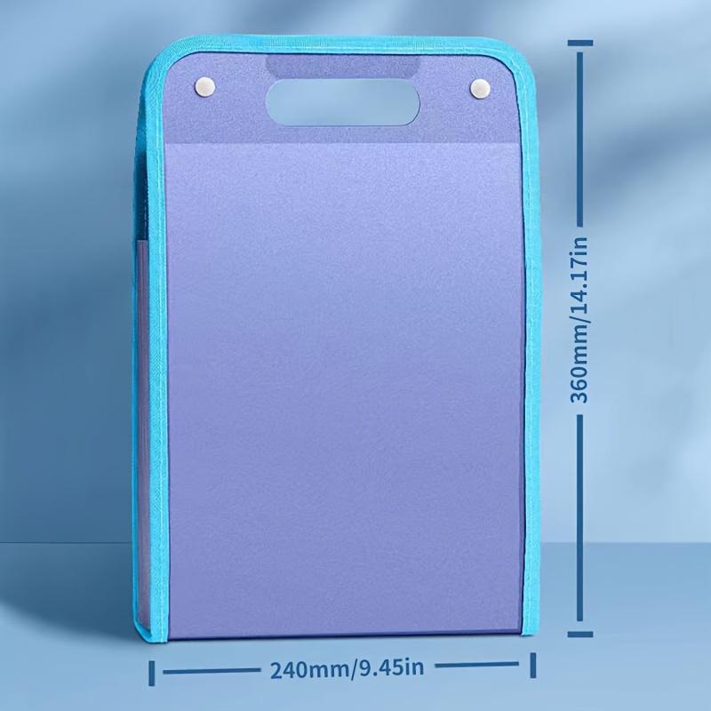 Handheld Folder with 13 Pockets and Large Capacity. File Management Storage Folder. Portable Organ Bag for Easy Reference