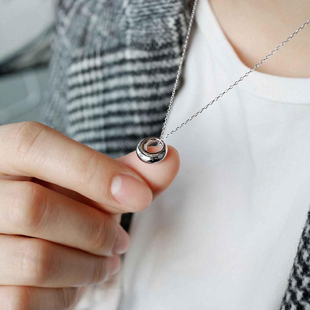 Genuine 925 Sterling Silver Necklace for Men and Women. Simple, Thin, Small Chain Set with a Drawstring Pouch. Casual, Cute, Popular Brand Jewelry