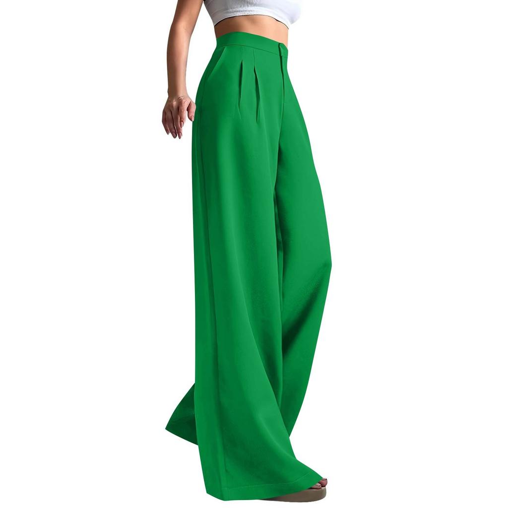 Work Pants Women Business Casual High Waisted Wide Leg Trousers Dressy Work Outfits