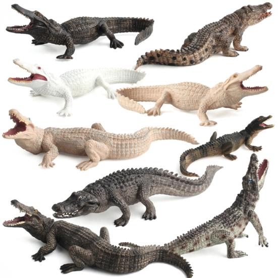 Simulation Crocodiles Wild Animal PVC Figurine Model Craft Educational Kids Toy