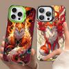 Cartoon Animal Fox Phone Case For IPhone 17 16 15 14 11 12 13 Pro Max Pro Plus Colored Silver Cover