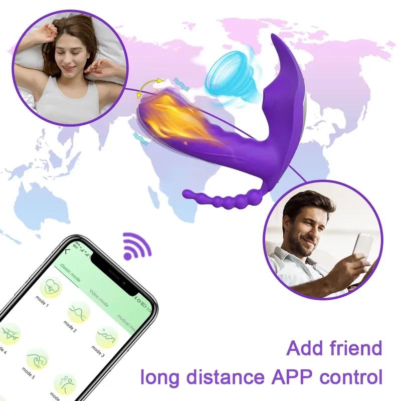 3 in 1 Bluetooth APP Dildo Vibrator Weibliche Drahtlose Fernbedienung Sucker Klitoris Stimulator Sex Spielzeug für Frauen Paar Erwachsene 18