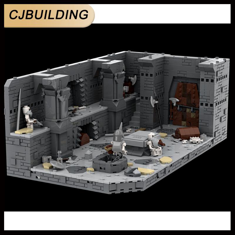 Rings Movie MOC Building Blocks Castle Series Mines of Moria Model DIY Assembly Bricks Creative Collection Toys MOC-227000
