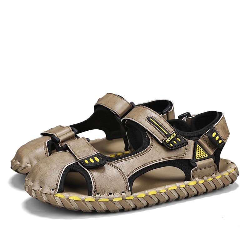 2025 Sandalen Herren Sommer neu Strandschuhe rutschfest Oberbekleidung große Größe Herren lässige coole Hausschuhe