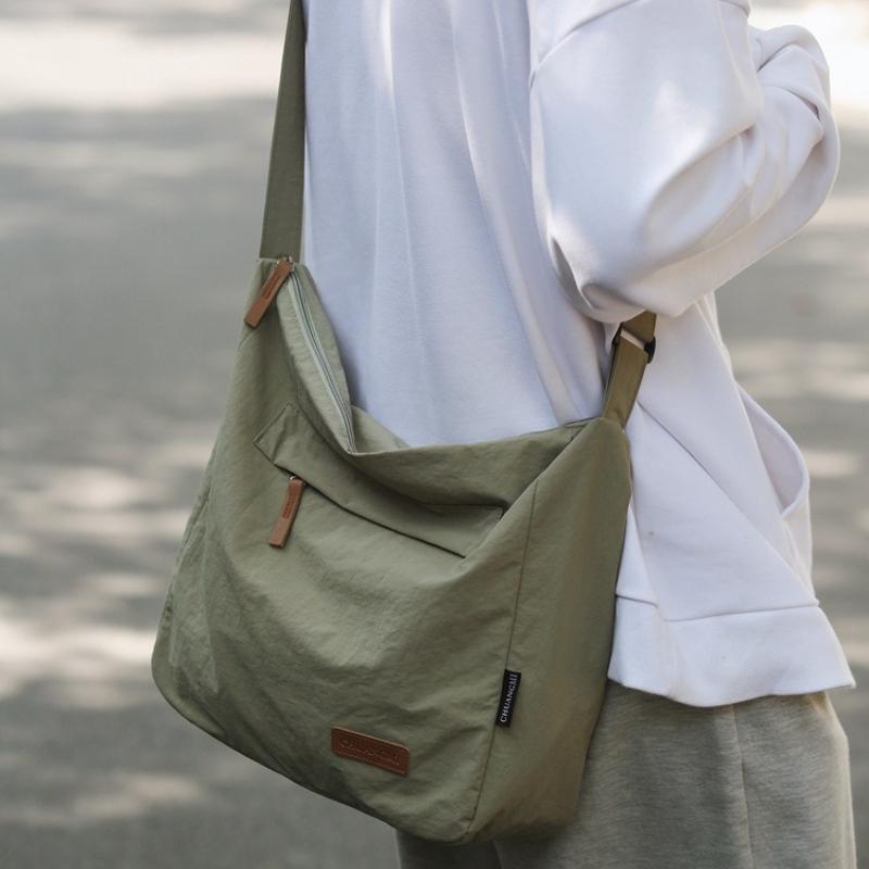 Nylon fabric messenger bag female messenger bag backpack couple shoulder versatile casual student satchel