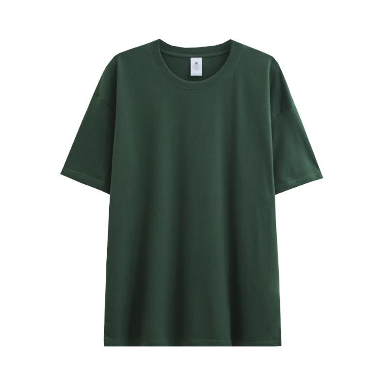Neutral Pure Cotton T-shirt Solid Color Short Sleeved Men's Loose Round Neck T-shirt