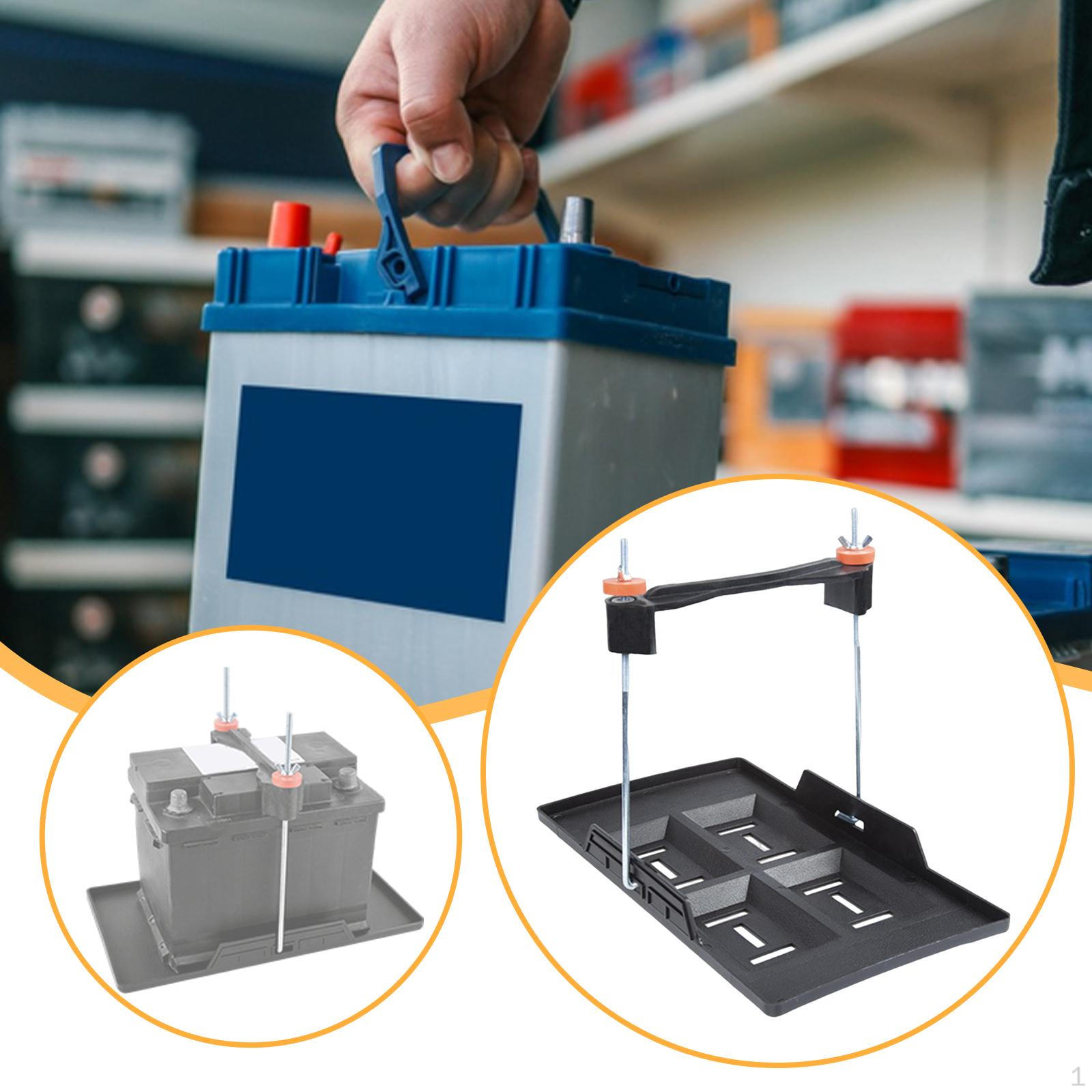 

Регулируемый автомобильный поддон для хранения аккумулятора Анти-аксессуар Простая сборка Многофункциональный 19.5x34.5x25cm