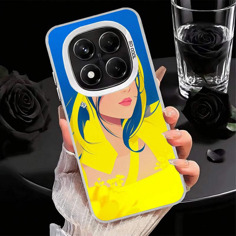 Niebiesko-żółta Ukrainka Miękkie etui na telefon do Samsung Galaxy S24 S25 FE S26 Edge S23 Ultra S22 Plus S21 + Odporne na wstrząsy Pokrowiec Tylny
